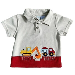Little by Little | Tough Trucks Polo Shirt (24 mos) 🚜🛻